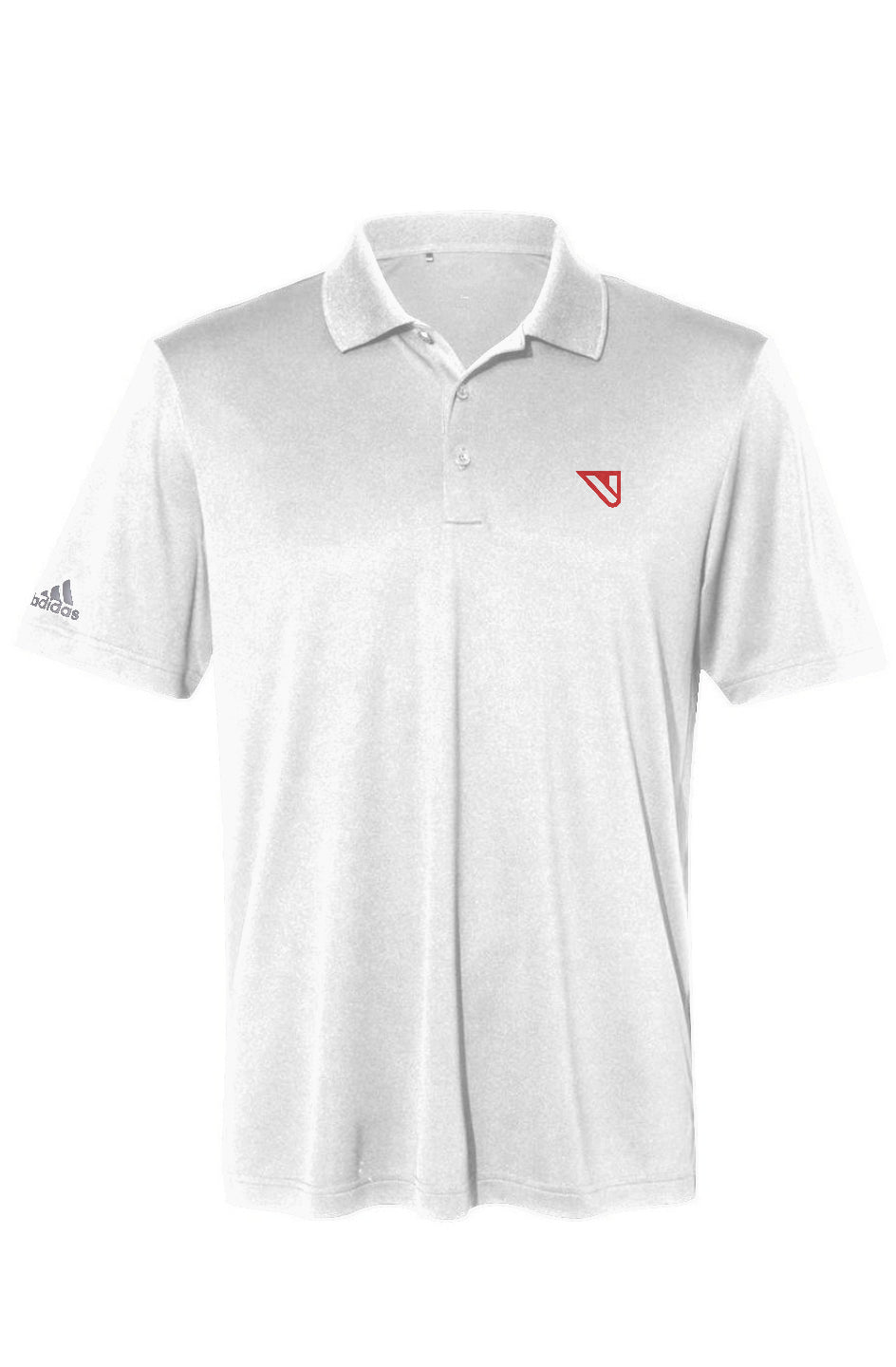 Adidas Performance Polo White with Red Logo mark