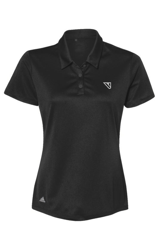 Womens Adidas Polo Black with White logo